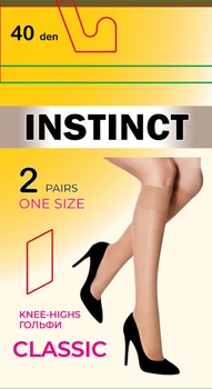 Набор гольфов женских Instinct Classic 40 23-25 2 пары Natural (4823121007620)