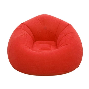 Надувне крісло-пуф Inflatable Sofa / Надувне крісло-мішок 110×110×85 см Червоний
