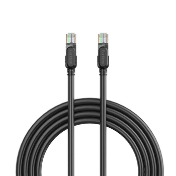 Патч-корд Earldom NW1 RJ-45 Cat6 UTP 26AWG 1000 Мбит/с 10m Black (IC-000004)