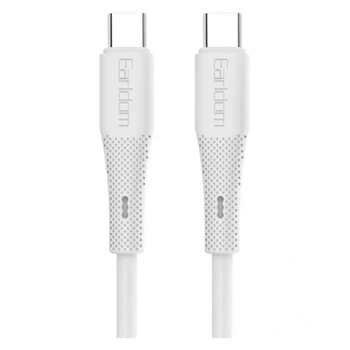 Кабель Earldom EC-185C-C USB-C to USB-C PD 60W 1m White (USB-000688)