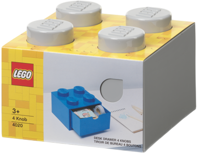 Контейнер LEGO Класичний блок з шухлядою 4 Світло-сірий (5711938032005)