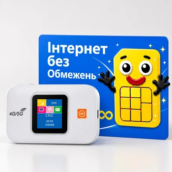 Высокоскоростной модем/роутер USB WI-FI 3G/4G/5G/ LTE MF 688 з активным монитором + 1 месяц бесплатного безлимитного интернета Киевстар