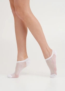 Жіночі короткі сітчасті шкарпетки Giulia WS1 AIR PA 002 one size White-bianco