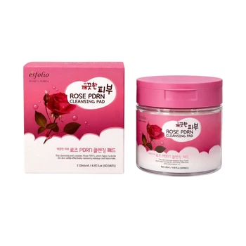 Очищающие пади Esfolio Pure Skin для лица с экстрактом розы и PDRN 130 мл 60 шт