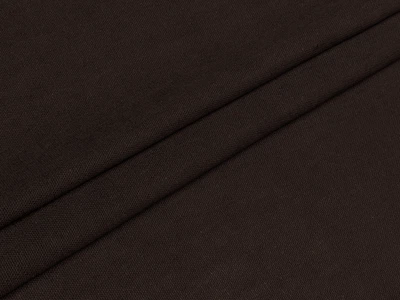 Ткань Лен стрейч с вискозой горький шоколад , пог. м. (л28, 2604035A, к10)