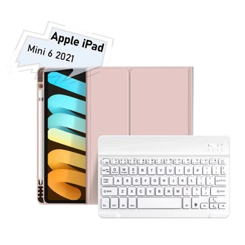 Чехол для планшета BeCover with keyboard Apple iPad Mini 6 2021 Pink