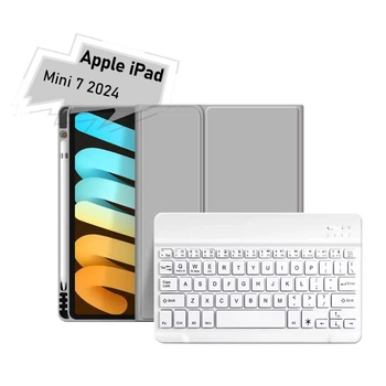 Чохол для планшета BeCover with keyboard Apple iPad Mini 7 2024 Gray