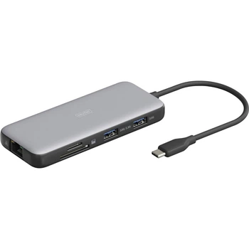 Порт-репликатор Digitus USB-C > 2xHDMI/2xUSB-A/USB-C/SD/MicroSD/RJ54