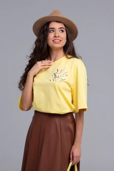 Жіноча футболка Лаванда, сонячна розмір 2XL-3XL 110356333-54