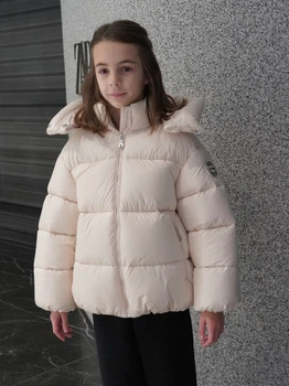 Зимова куртка Коріанна для дівчинки CVETKOV FAMILY MARK 128см Молочний (cvet2000000274614)