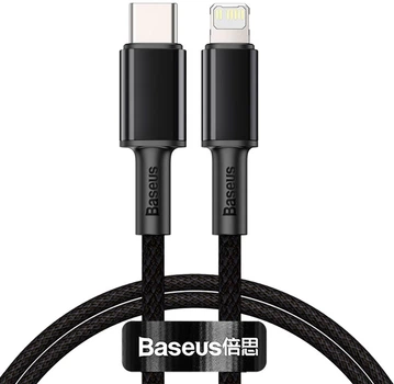 Кабель Baseus High Density Braided Fast Charging Data Cable Type-C to iP PD 20W 1 м Black (CATLGD-01)