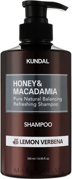 Шампунь восстанавливающий «Лимон и вербена» 500 мл Kundal Honey & Macadamia Shampoo Lemon Verbena