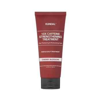 Укрепляющая маска-тритмент против выпадения волос с кофеином Cherry Blossom KUNDAL 10X Caffeine Strengthening Treatment Cherry Blossom 200 мл
