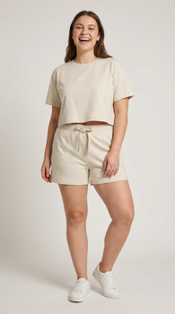 Женские трикотажные шорты Esmara р. S (42-44 УКР / 36-38 EU) — базовые шорты на кулиске двунитка