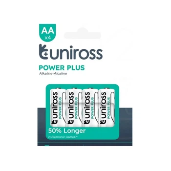 Батарейки лужні Uniross Power Plus Alkaline AA 4 шт