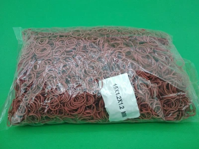 Банковские резинки, Plast, №15, красные, 1,2 мм, диаметр 15 мм, 1 кг, для упаковки и вязания зелени