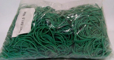 Банковские резинки, Plast, №70, зеленые, 1,5 мм, диаметр 70 мм, 1 кг, для упаковки и вязания зелени
