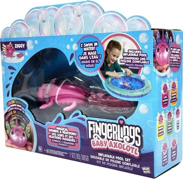 Zestaw Fingerlings Mały Aksolotl Ziggy i dmuchany basen 602032 (771171132431)