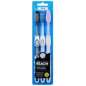 Зубні щітки жорсткі Reach Total Care Toothbrush Firm 3 шт