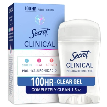 Дезодорант антиперспирант гелевый женский Secret Clinical Strength Clear Gel Completely Clean 45 г