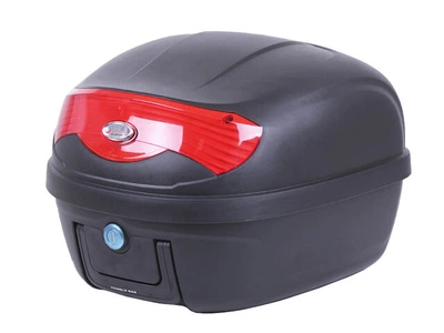 Кофр (багажник) для мотоцикла задний TT AGRO MOTO YM-0808 (V- 29L) 39.5×39.5×30.5 черный с красным