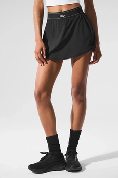 Женская теннисная юбка ALO Yoga Match Point Tennis Skirt Black, размер S, W6240R