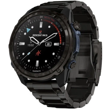 Смарт-годинник Garmin Descent Mk3i, 51mm, Crbn Gry DLC Ti/Ti, Dive Computer, GPS дайвінг комп'ютер (