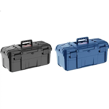Коробка для зберігання інструментів DELIXI Black Diamond Thickened Toolbox, велика промислова фурнітура, портативний багатофункціональний інструмент для ремонту в автомобілі