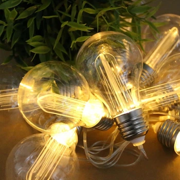 Декоративна садовая ретро-гирлянда на солнечной батарее 3,8 м 10 LED Garden Line теплый белый (SOL3606)