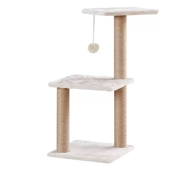 Когтеточка для кота с полками и домиком VOLSO R2306 35х35х60 см