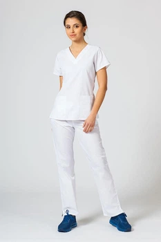 Жіночі медичні штани STUGA MEDICAL білі (7700102) XS