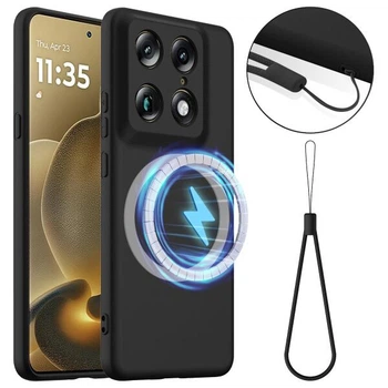 Защитный чехол Deexe Silicone Case with MagSafe для Motorola Signature - Black
