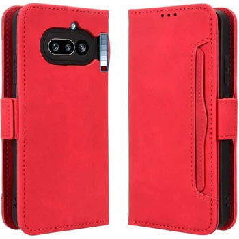 Чохол-книжка з кишеньками Deexe Wallet Stand для Nothing Phone (4a) - Red