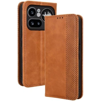 Чохол-книжка Deexe Retro Style для Nothing Phone (4a) Pro - Brown