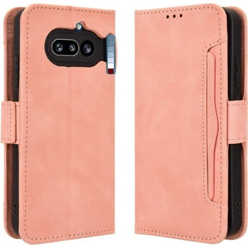Чохол-книжка з кишеньками Deexe Wallet Stand для Nothing Phone (4a) - Pink