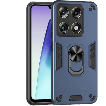 Защитный чехол Deexe Hybrid Shell для Motorola Signature - Blue