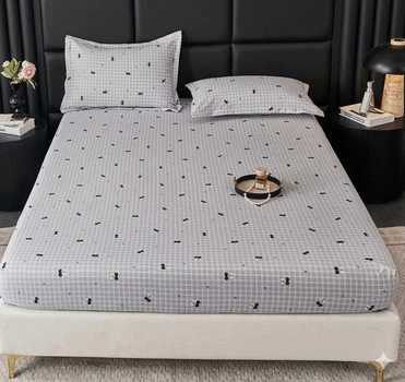 Набір простирадло на резинці Colorful Home 160*200 см + 25 см і 2 наволочкі 50*70 см полікоттон Бантик