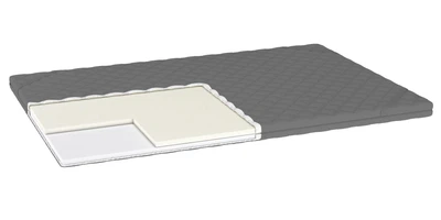 Тонкий матрац-топер aMebli Sleep&Go Yoga 140x200 см