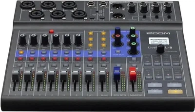 Цифровой микшер-рекордер Zoom LiveTrak L-8 8-канальный для подкастов и стриминга