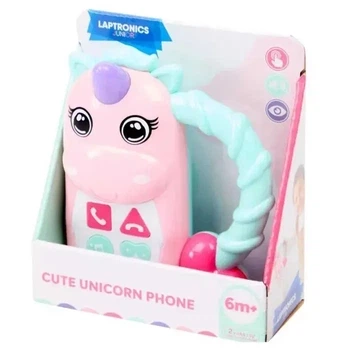 Интерактивный игрушечный телефон laptronics junior в форме единорога