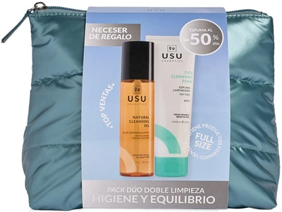 Zestaw do pielęgnacji twarzy Usu Cosmetics My K-Beauty Routine Easy Cleansing Olejek do Demakijażu 100 ml + Pianka Oczyszczająca CICA pH 5.5 120 ml (8435531101483)