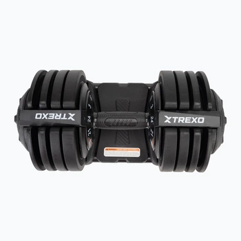 Регульована гантель XTREXO TXO-B4W002 24 кг чорна
