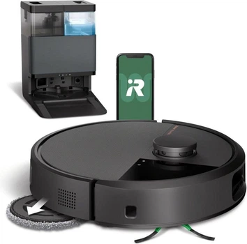 Робот-пылесос с влажной уборкой iRobot Roomba Plus 505 Combo+ AutoWash Dock Black (N188040)