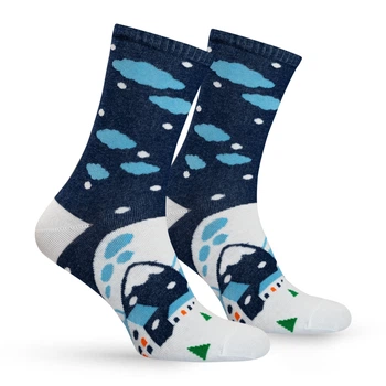 Шкарпетки Premier Socks: "Сніжна ніч", прикольні зимові шкарпетки, унісекс, 40-42