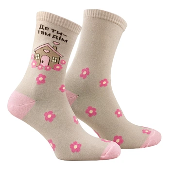 Шкарпетки Premier Socks жіночі “Де ти — там дім”,ніжні шкарпетки для мами, розм. 40-42