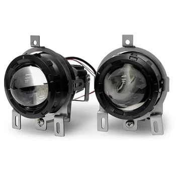 Противотуманные фары BI-LED 90W Лидер для Mitsubishi Pajero 2003-2007 LED туманки ПТФ ближний/дальний свет Митсубиси Паджеро (к-т 2 шт.)