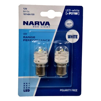 Автолампа LED (світлодіодна) NARVA Range Performance LED P21W BA15s 2.2W 12V 181484100 (181484100)