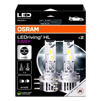 Автолампа LED (світлодіодна) OSRAM LEDriving HL Easy H15 PGJ23T-1 16W 12V 64176DWESY2HB (64176DWESY2HB)