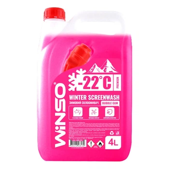 Омыватель стекла готовый зимний -22°С WINSO Winter Screenwash bubble gum 4 л (840410)