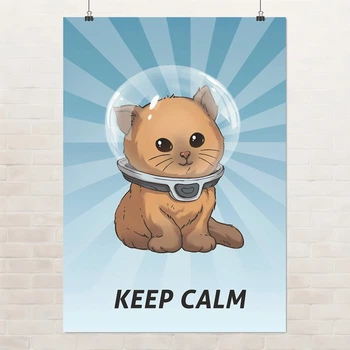 Постер Субнатіка, Subnautica, KEEP CALM, декор кімнати геймера, A2 60×43 см (id3049)